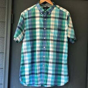 Nautica plaid button down shirt